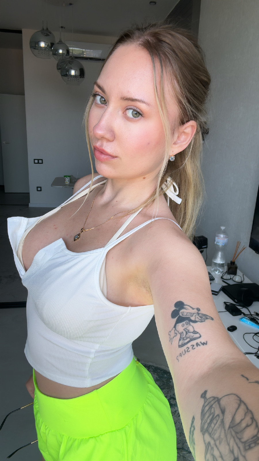 KateV in her underwear in Bishkek